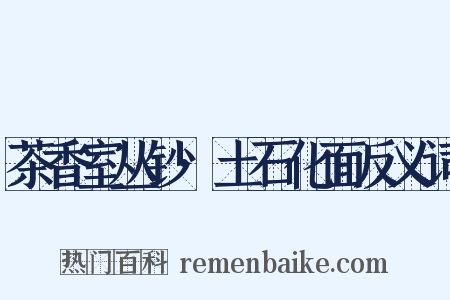 茶香室丛钞·土石化面反义词是什么意思的图片